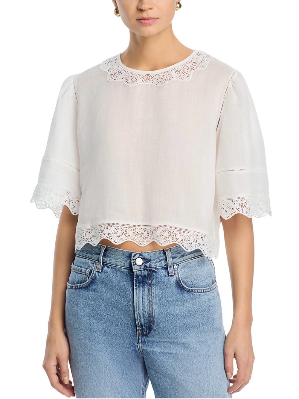 Frame Denim The Embroidered Top